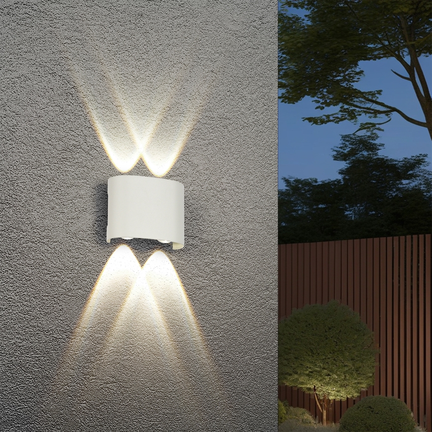 Brilagi - LED utomhusväggarmatur FLAREBOX LED/4W/230V vit IP65