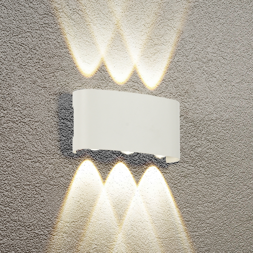 Brilagi - LED utomhusväggarmatur FLAREBOX LED/6W/230V vit IP65