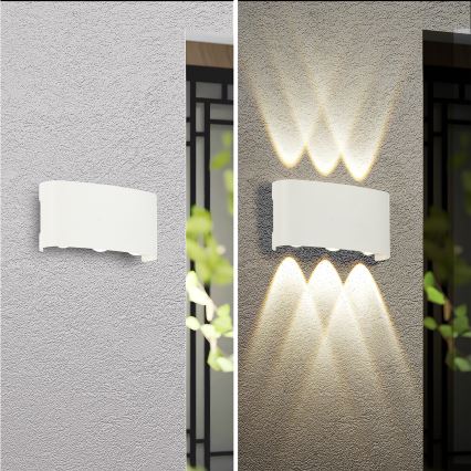 Brilagi - LED utomhusväggarmatur FLAREBOX LED/6W/230V vit IP65
