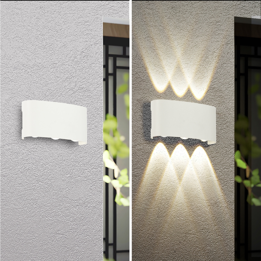 Brilagi - LED utomhusväggarmatur FLAREBOX LED/6W/230V vit IP65