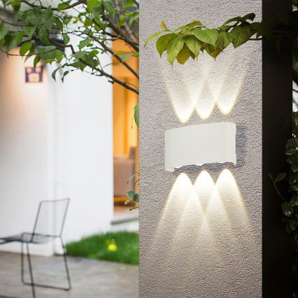 Brilagi - LED utomhusväggarmatur FLAREBOX LED/6W/230V vit IP65