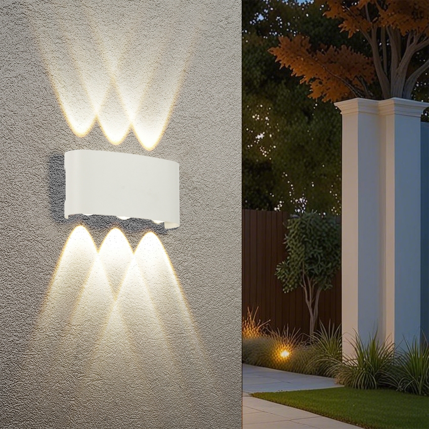 Brilagi - LED utomhusväggarmatur FLAREBOX LED/6W/230V vit IP65