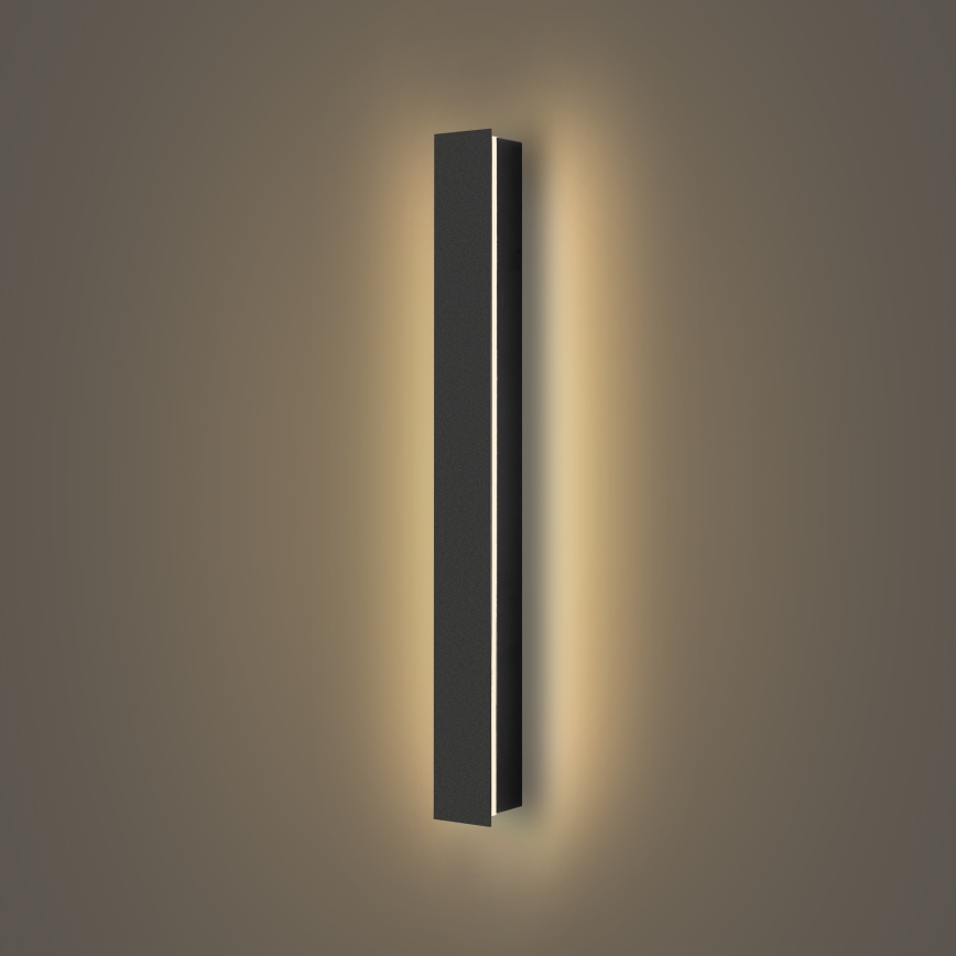 Brilagi - LED utomhusväggarmatur LINEAR LED/12W/230V 3000K IP65 50 cm svart