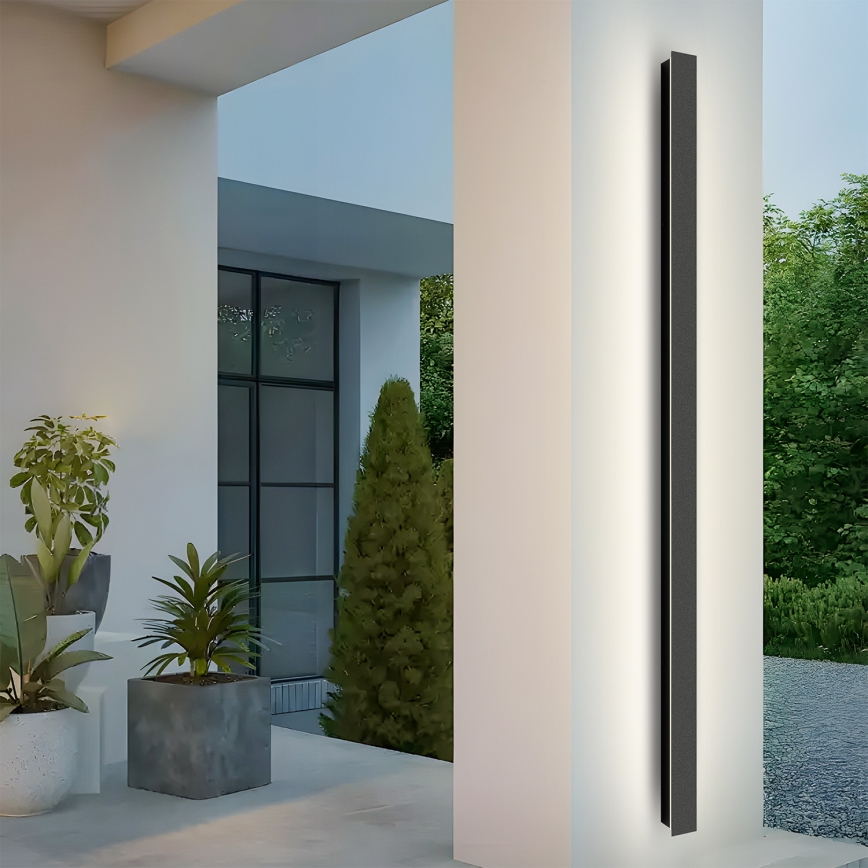 Brilagi - LED utomhusvägglampa LINEAR LED/32W/230V 3000K IP65 140 cm svart CRI 90