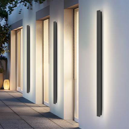Brilagi - LED utomhusvägglampa LINEAR LED/32W/230V 3000K IP65 140 cm svart CRI 90