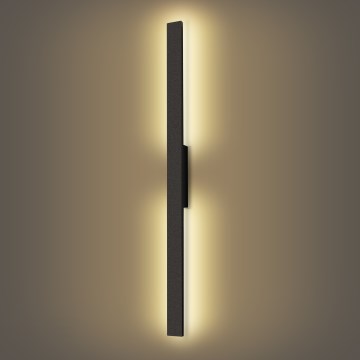 Brilagi - LED utomhusväggarmatur LUNA LED/24W/230V 3000K IP65 100 cm svart