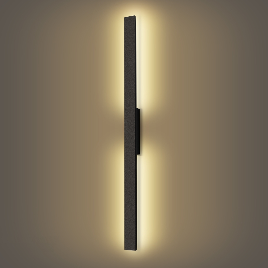 Brilagi - LED utomhusväggarmatur LUNA LED/24W/230V 3000K IP65 100 cm svart