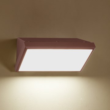 Brilagi - LED utomhusväggarmatur TRIANGLE LED/20W/230V 3000/4000/6500K brun IP65