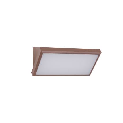 Brilagi - LED utomhusväggarmatur TRIANGLE LED/20W/230V 3000/4000/6500K brun IP65