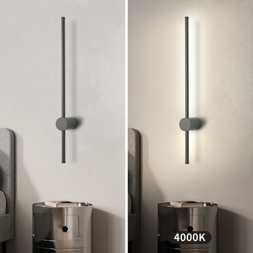Brilagi - LED utomhusvägglampa AURA LED/12W/230V 4000K IP54 65 cm antracit