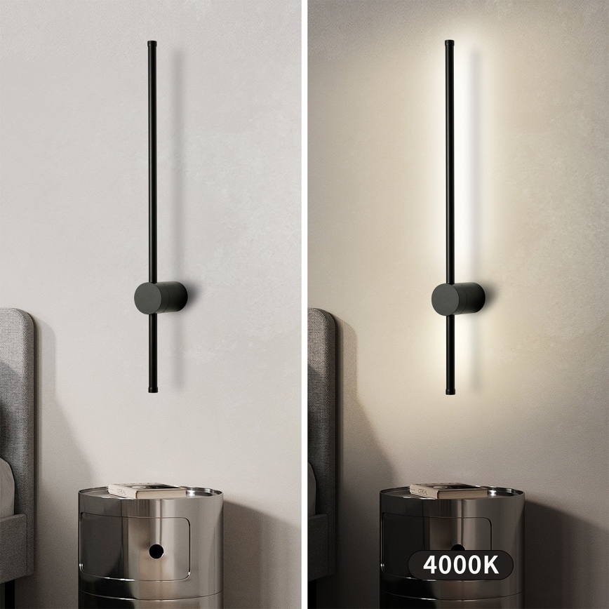 Brilagi - LED utomhusväggarmatur AURA LED/12W/230V 4000K IP54 65 cm svart