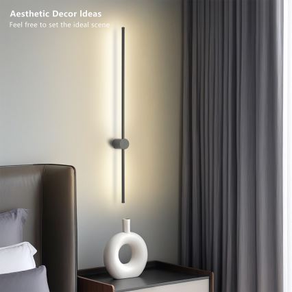 Brilagi - LED utomhusväggarmatur AURA LED/20W/230V 4000K IP54 97 cm antracit