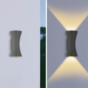 Brilagi - LED Utomhusvägglampa BICON LED/10W/230V antracit IP44