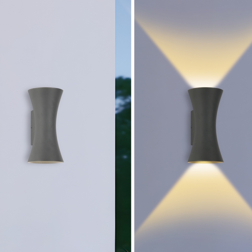 Brilagi - LED Utomhusvägglampa BICON LED/10W/230V antracit IP44