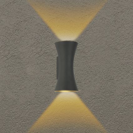 Brilagi - LED Utomhusvägglampa BICON LED/10W/230V antracit IP44