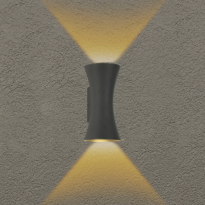 Brilagi - LED Utomhusvägglampa BICON LED/10W/230V antracit IP44