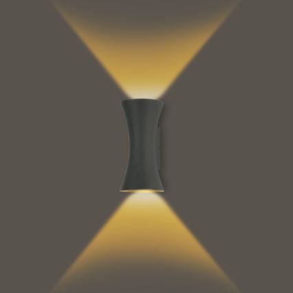 Brilagi - LED Utomhusvägglampa BICON LED/10W/230V antracit IP44