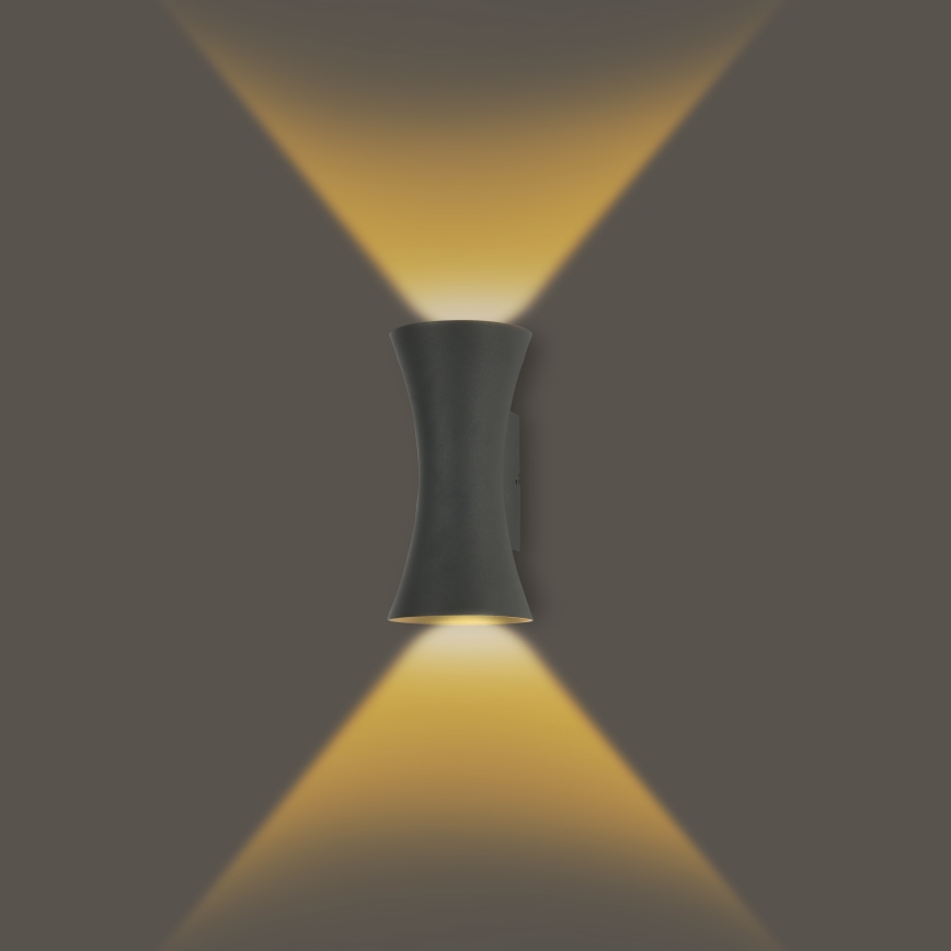 Brilagi - LED Utomhusvägglampa BICON LED/10W/230V antracit IP44