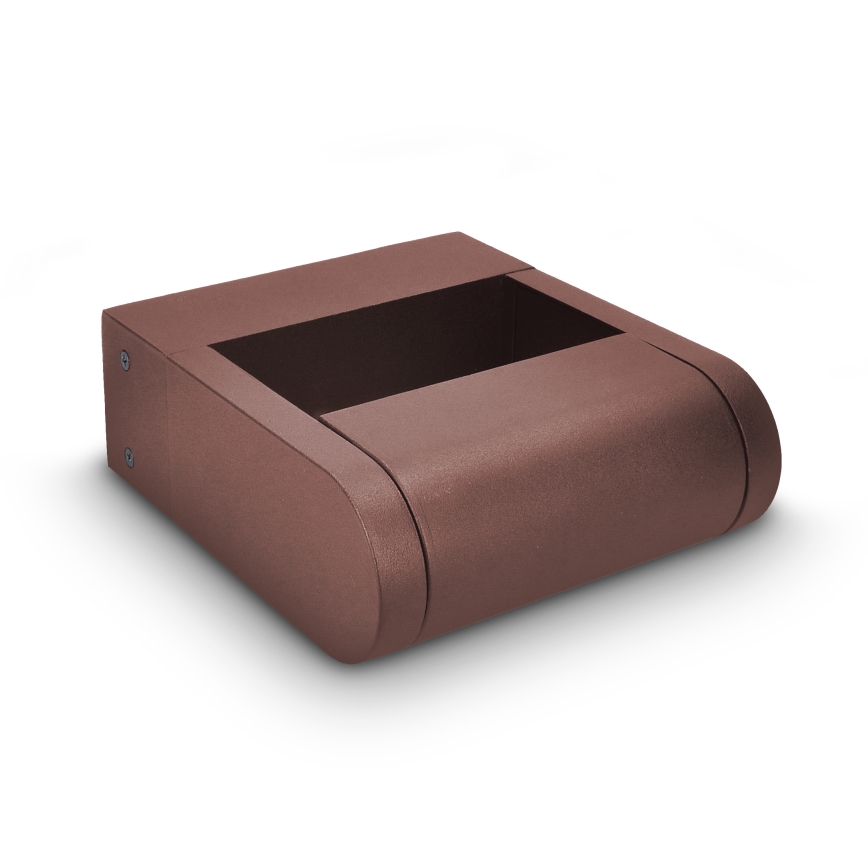 Brilagi - LED utomhusvägglampa CROTONE LED/7W/230V brun IP54