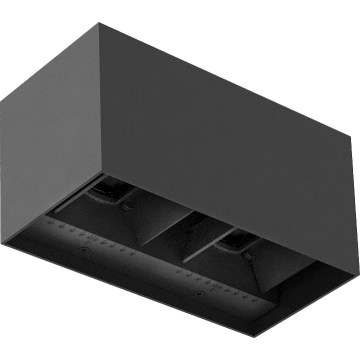 Brilagi - LED utomhusvägglampa DOUBLE CUBE LED/12W/230V antracit IP65