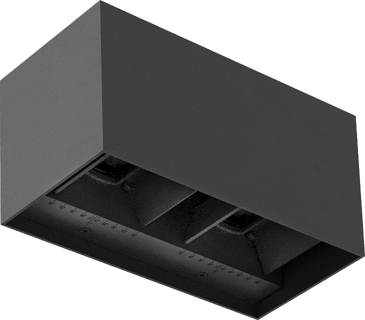Brilagi - LED utomhusvägglampa DOUBLE CUBE LED/12W/230V antracit IP65