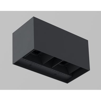 Brilagi - LED utomhusvägglampa DOUBLE CUBE LED/12W/230V antracit IP65