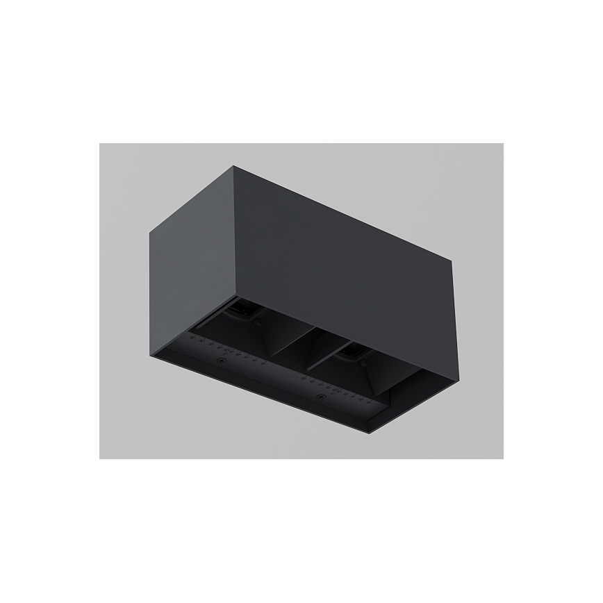 Brilagi - LED utomhusvägglampa DOUBLE CUBE LED/12W/230V antracit IP65