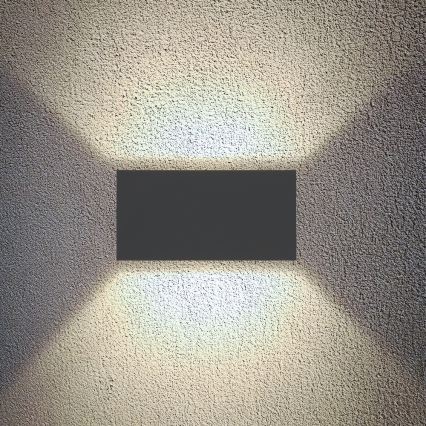 Brilagi - LED utomhusvägglampa DOUBLE CUBE LED/12W/230V antracit IP65