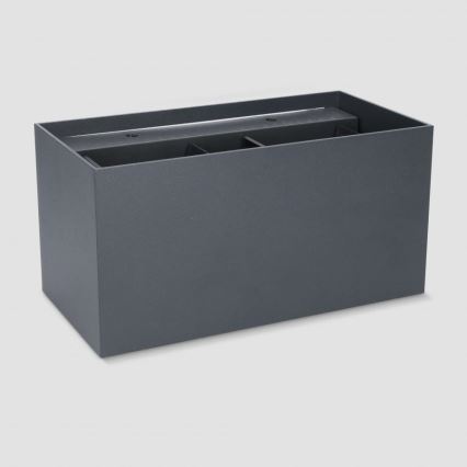 Brilagi - LED utomhusvägglampa DOUBLE CUBE LED/12W/230V antracit IP65