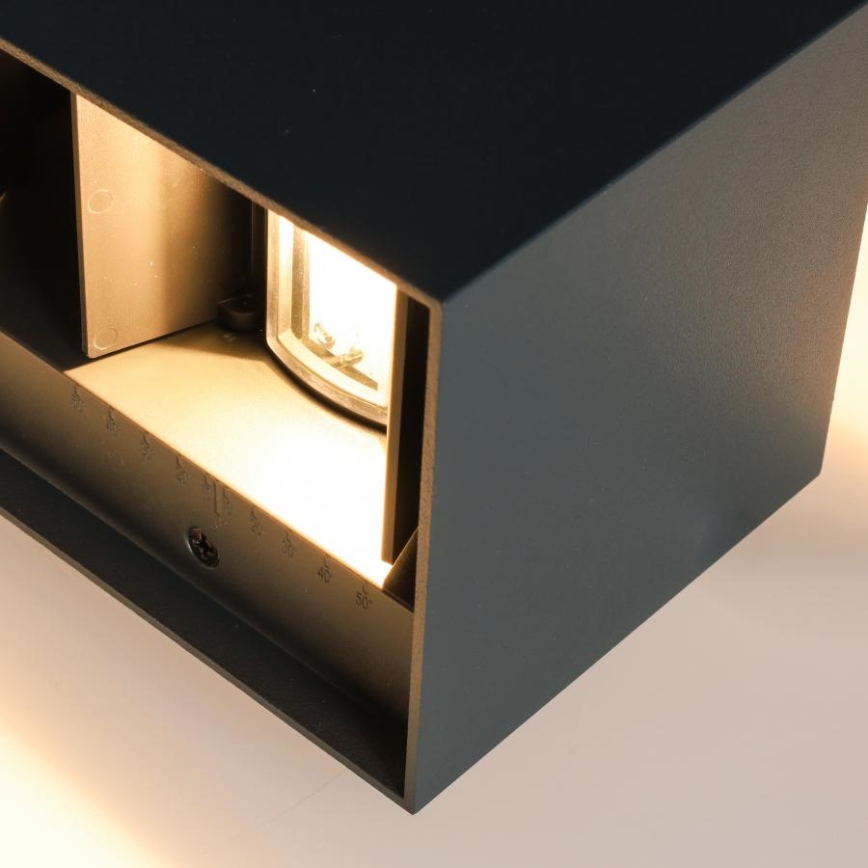 Brilagi - LED utomhusvägglampa DOUBLE CUBE LED/12W/230V antracit IP65