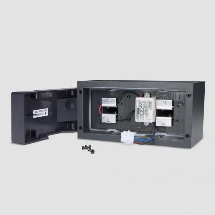 Brilagi - LED utomhusvägglampa DOUBLE CUBE LED/12W/230V antracit IP65