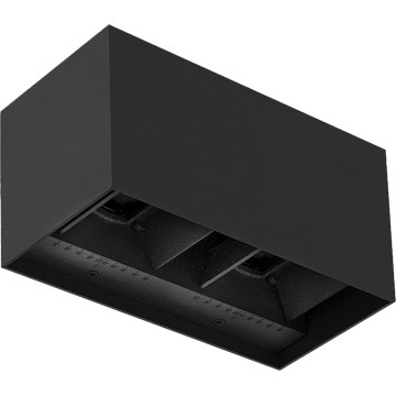 Brilagi - LED utomhusvägglampa DOUBLE CUBE LED/12W/230V svart IP65