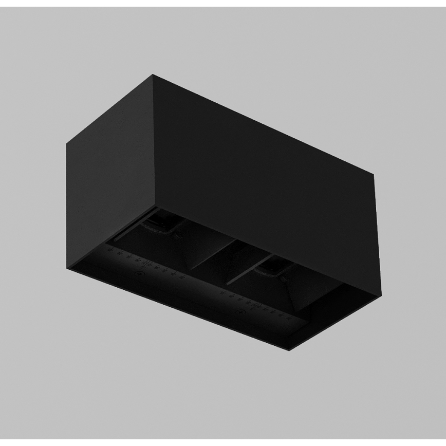 Brilagi - LED utomhusvägglampa DOUBLE CUBE LED/12W/230V svart IP65