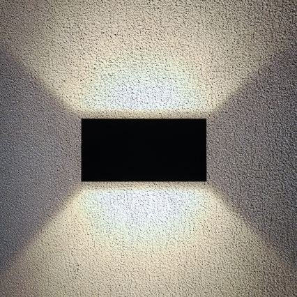 Brilagi - LED utomhusvägglampa DOUBLE CUBE LED/12W/230V svart IP65