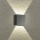 Brilagi - LED-utomhusvägglampa DOUBLERAY LED/4W/230V antracit IP65