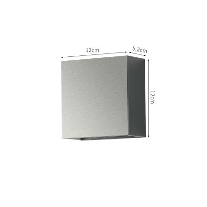 Brilagi - LED-utomhusvägglampa DOUBLERAY LED/4W/230V antracit IP65
