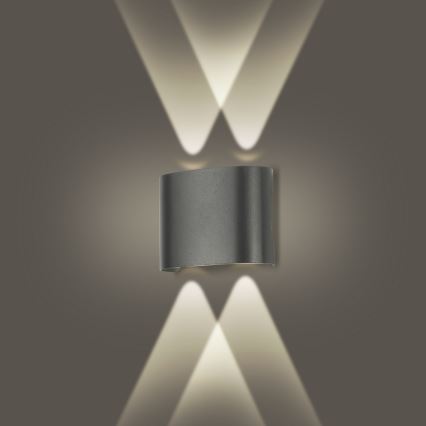Brilagi - LED Utomhusvägglampa FLAREBOX LED/4W/230V antracit IP65