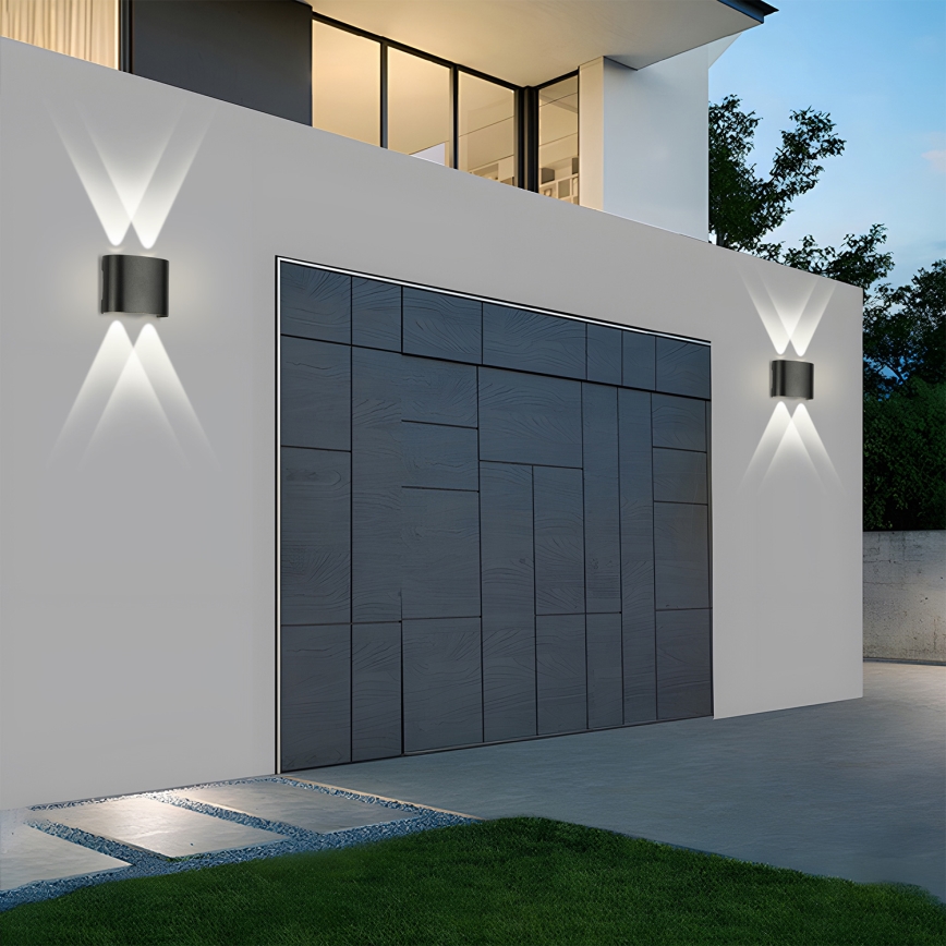 Brilagi - LED utomhusvägglampa FLAREBOX LED/4W/230V svart IP65