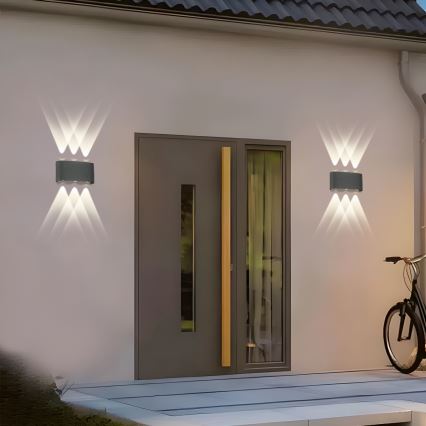 Brilagi - LED Utomhusvägglampa FLAREBOX LED/6W/230V antracit IP65