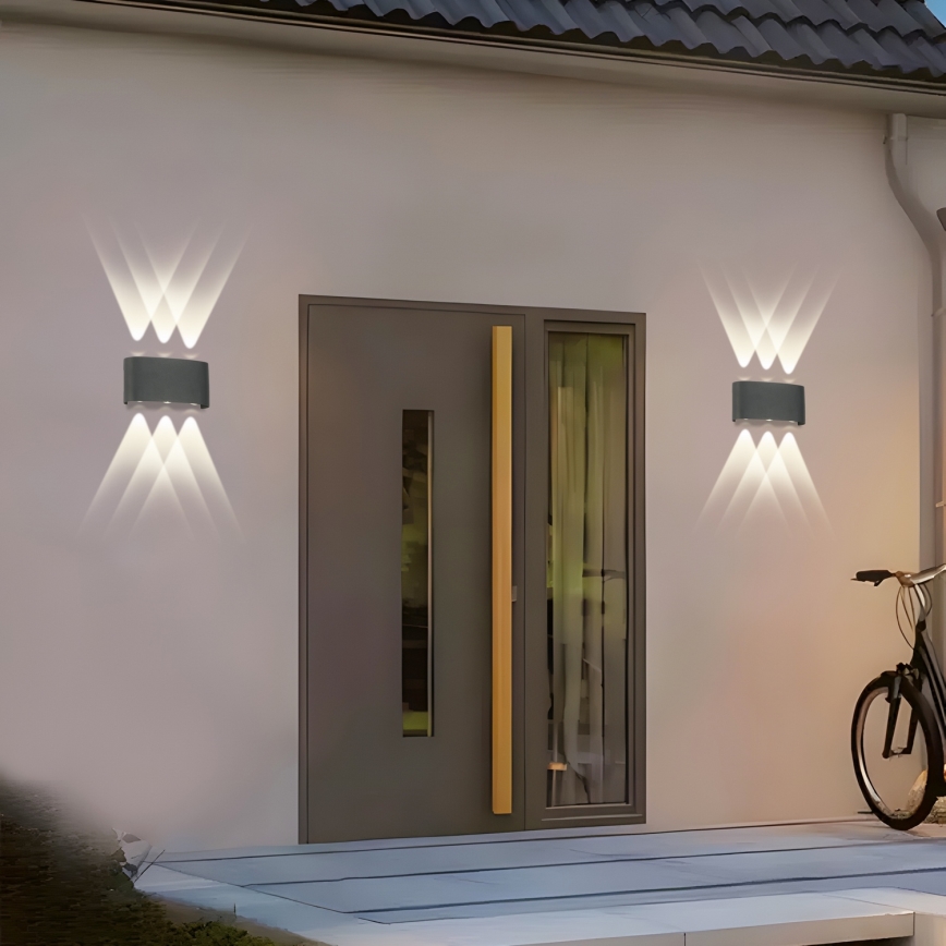 Brilagi - LED Utomhusvägglampa FLAREBOX LED/6W/230V antracit IP65