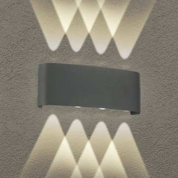Brilagi - LED Utomhusvägglampa FLAREBOX LED/8W/230V antracit IP65