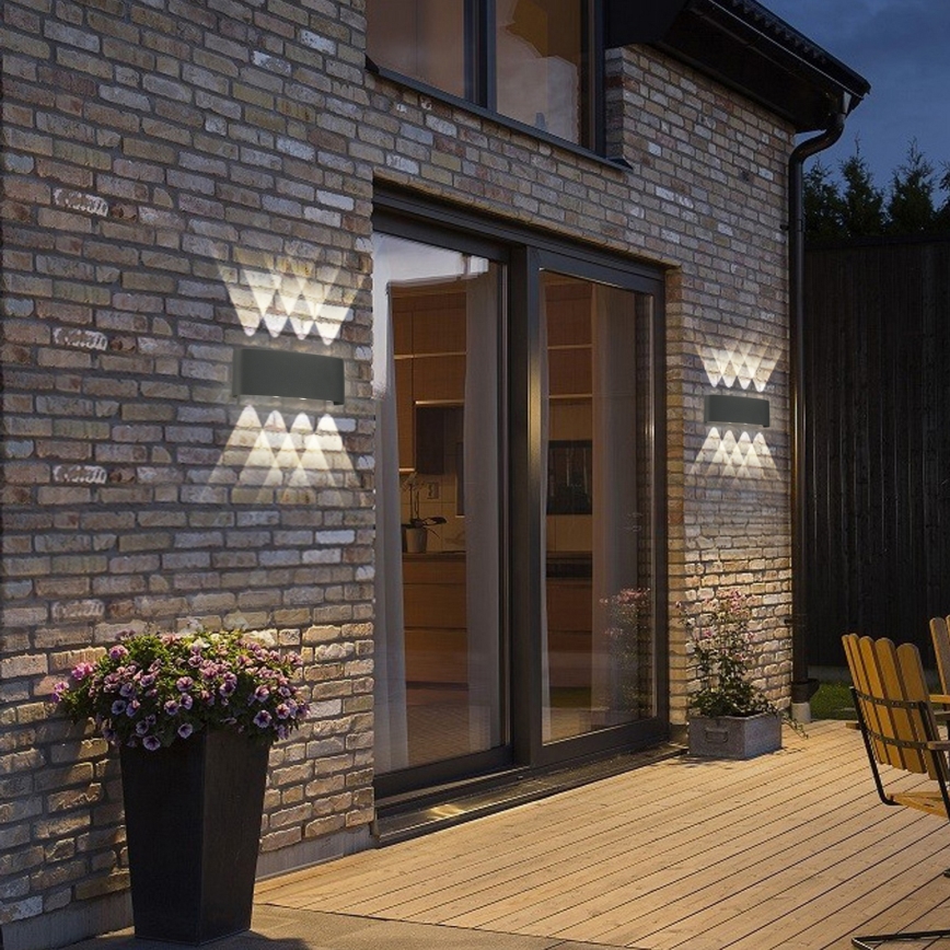 Brilagi - LED Utomhusvägglampa FLAREBOX LED/8W/230V antracit IP65
