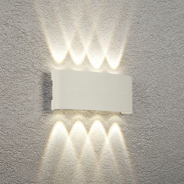 Brilagi - LED utomhusvägglampa FLAREBOX LED/8W/230V vit IP65