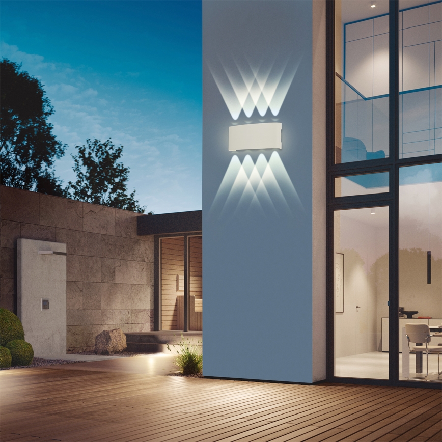 Brilagi - LED utomhusvägglampa FLAREBOX LED/8W/230V vit IP65