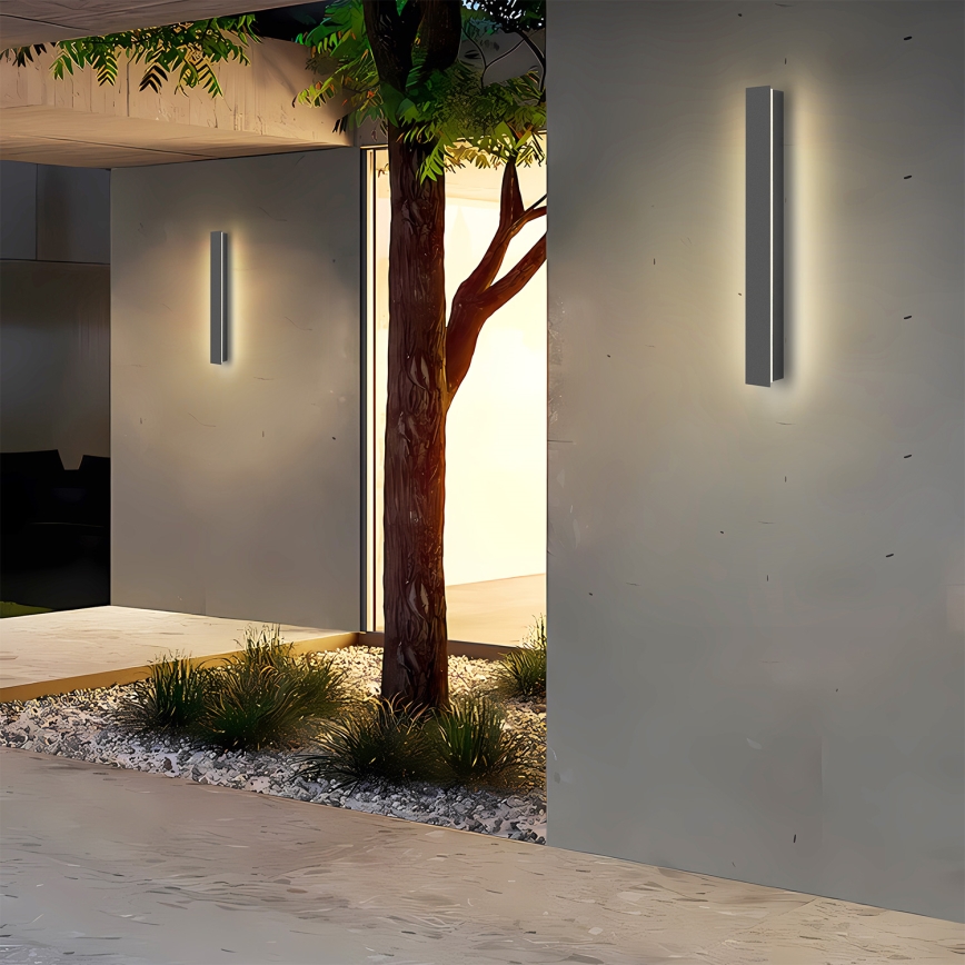 Brilagi - LED utomhusväggarmatur LINEAR LED/12W/230V 3000K IP65 50 cm antracit