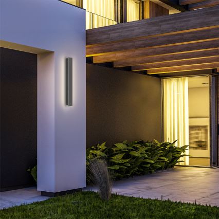 Brilagi - LED utomhusväggarmatur LINEAR LED/12W/230V 3000K IP65 50 cm antracit