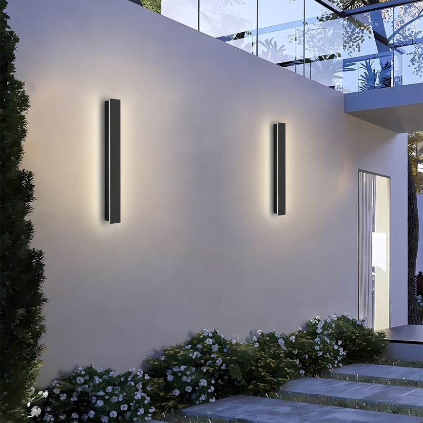 Brilagi - LED utomhusväggarmatur LINEAR LED/12W/230V 3000K IP65 50 cm svart