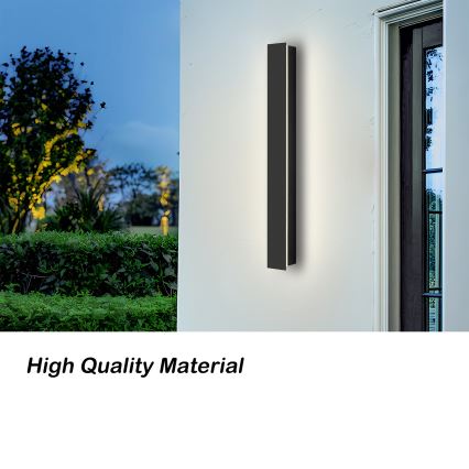 Brilagi - LED utomhusväggarmatur LINEAR LED/12W/230V 3000K IP65 50 cm svart