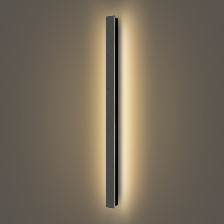 Brilagi - LED utomhusvägglampa LINEAR LED/22W/230V 3000K IP65 100 cm svart