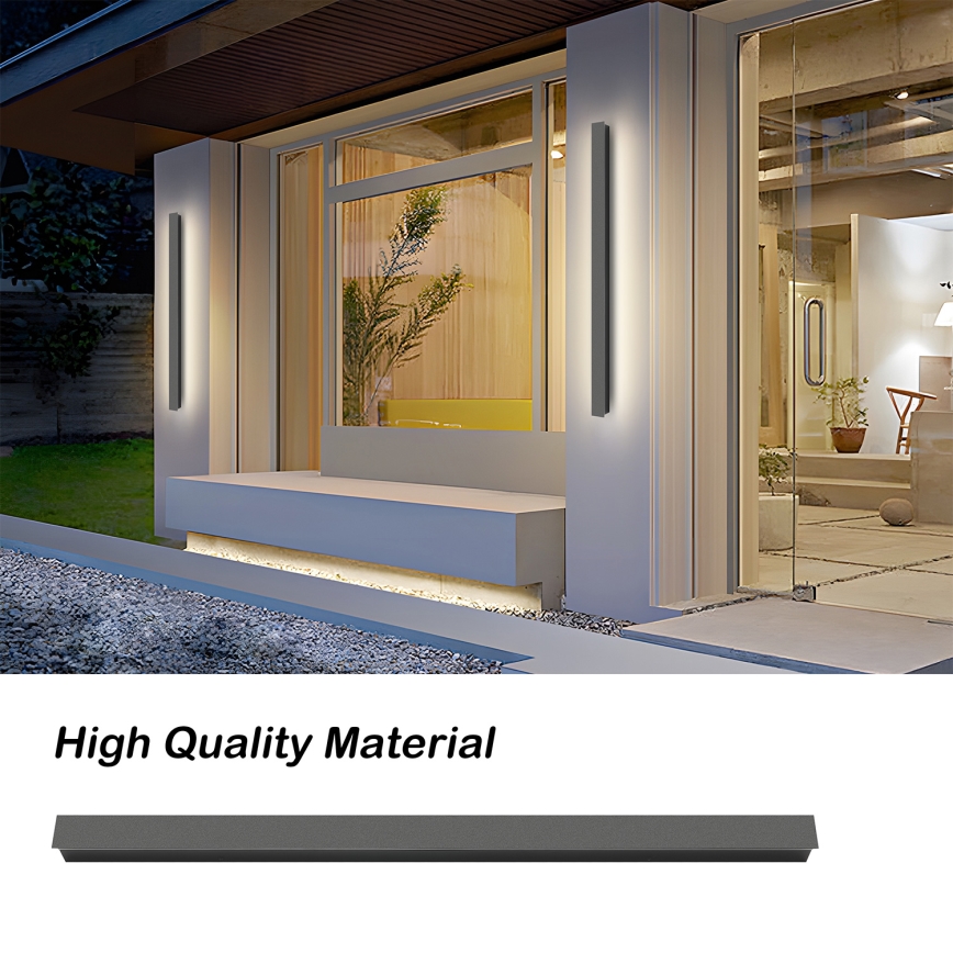 Brilagi - LED utomhus väggarmatur LINEAR LED/22W/230V 3000K IP65 100 cm antracit CRI 90